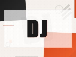 Aggressive Bold Typeface Styles for Dj Monogram Logo