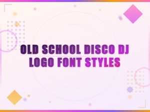 Old School Disco Dj Logo Font Styles for Retro Designs