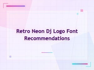 Best Retro Neon Dj Logo Fonts for Bold Vintage Designs